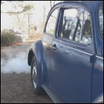 Scarlet First Pedal Pumping in the VW Bug