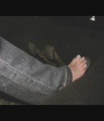 Tinsley Driving the Bug Barefoot at Night