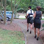 Christal & Gianna Head in to Work, 1 of 2