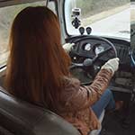Vivian Ireene Pierce Cranks & Drives the Bus in White Gloves