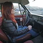 Scarlet Driving the Volvo, Lots of Shifting – #670a
