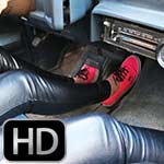 Cherry Morgan & Dakota Charms Leather Pants & Keds, 1 of 2