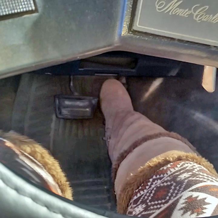 Cassandra Cold Start the Monte in Knee High Uggs Going to Work