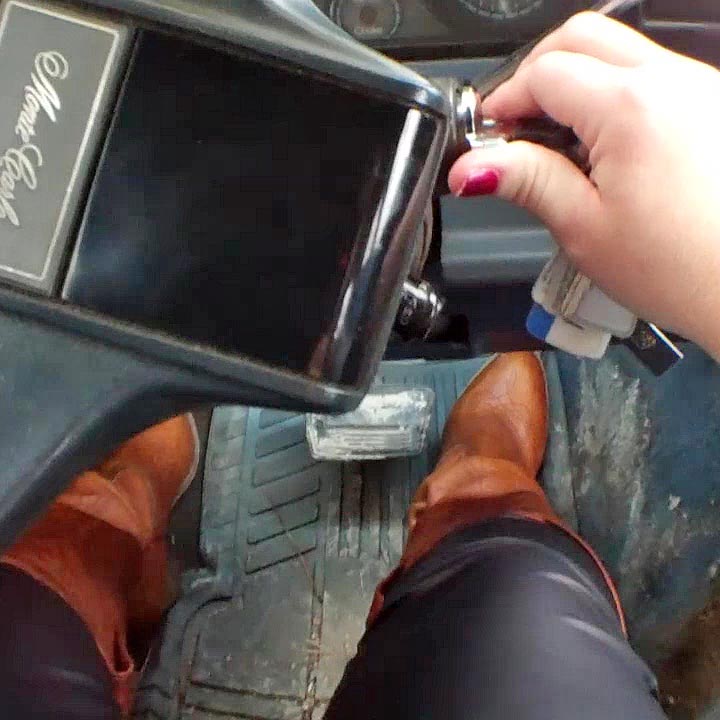Scarlet Cranking the Monte Brown Frye Boots POV