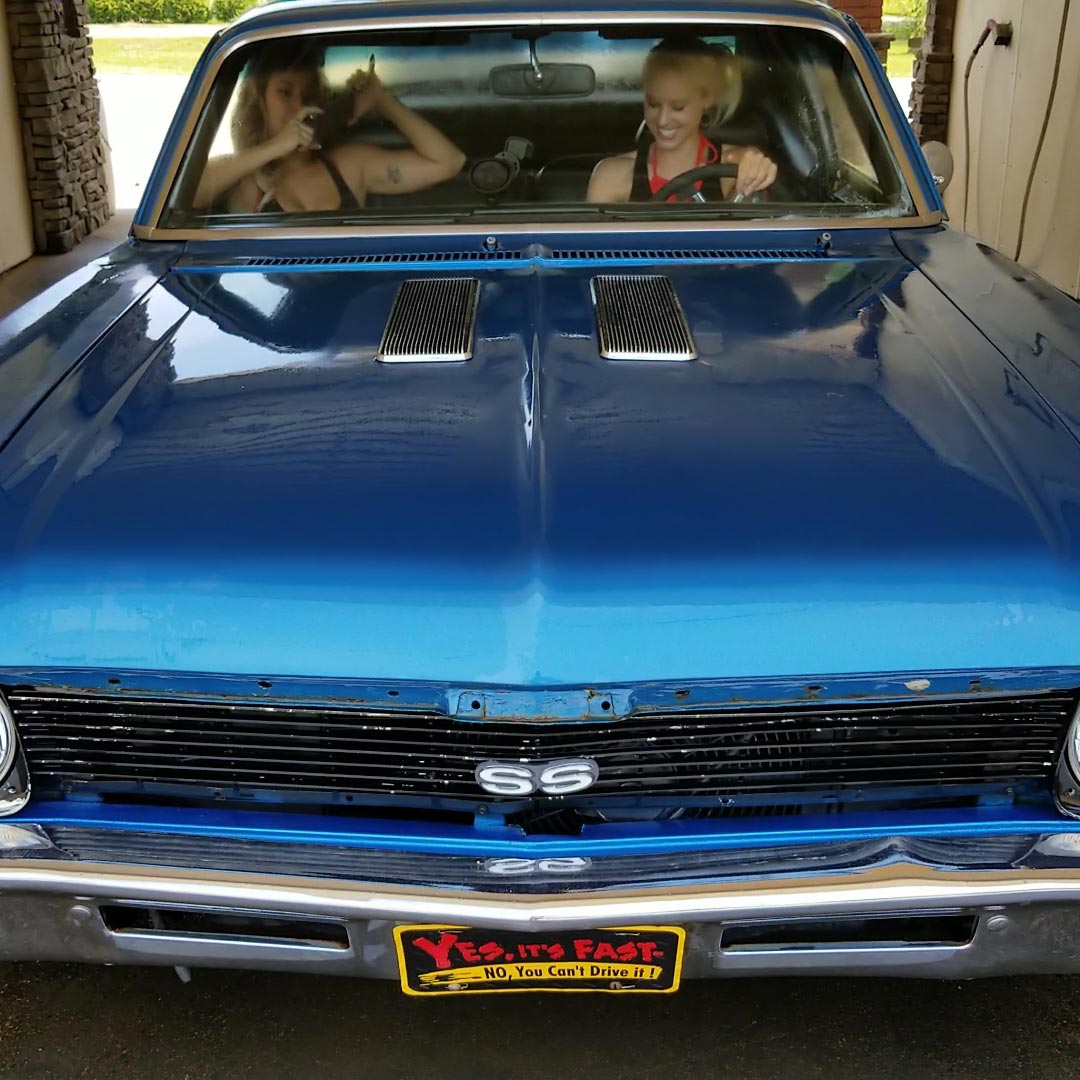 Brooke & Jane Take the 1972 Nova to the Car Wash, 1 of 4