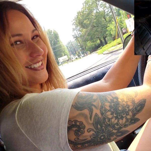 5003 - Jane Domino Cruising in the Monte Carlo Black Thong Sandals