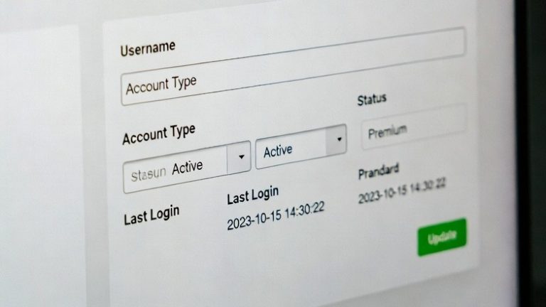 AI stock photo of account status