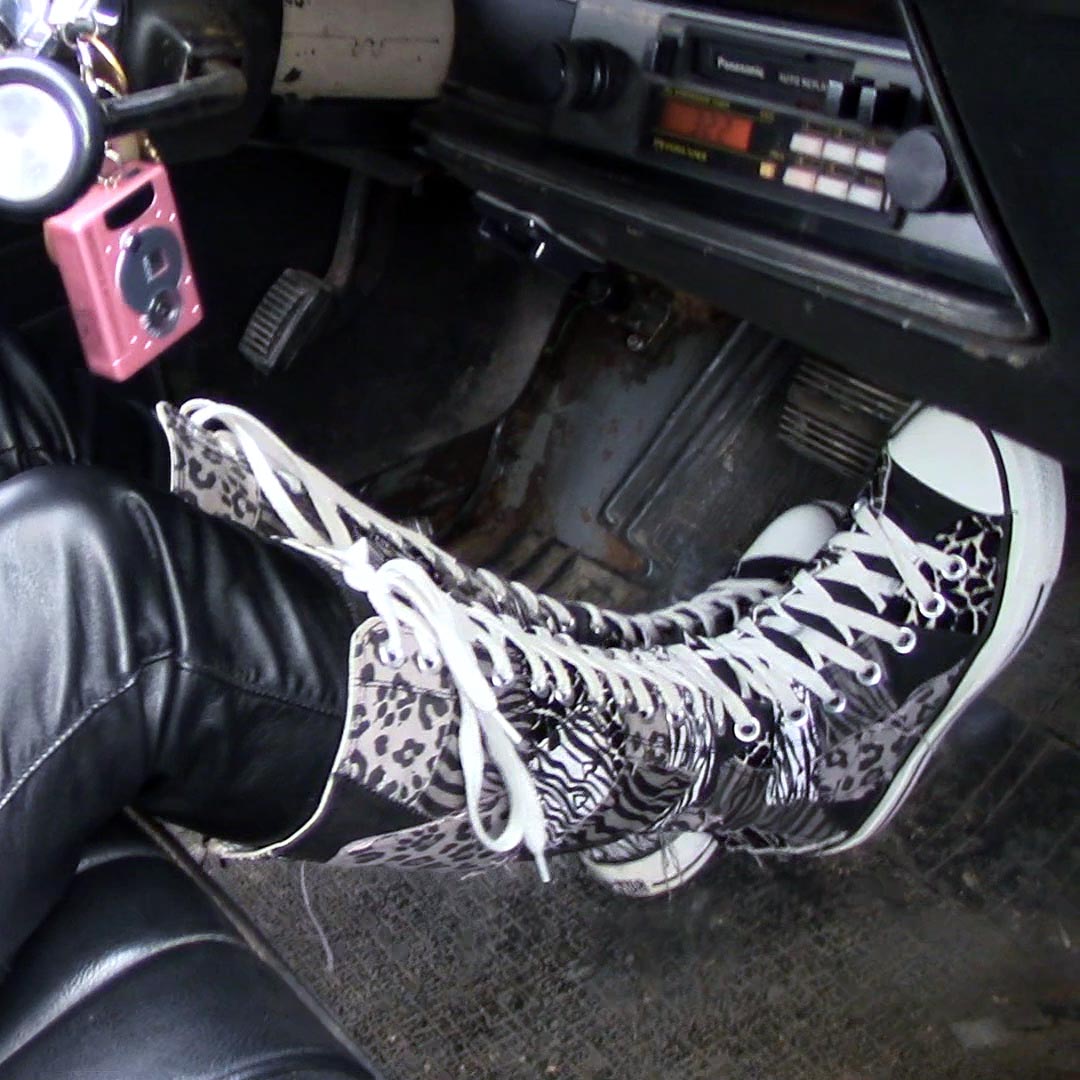Vivian Ireene Pierce Knee High Converse Sneakers Crank & Drive, 2 of 2